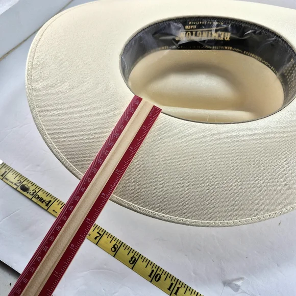 NWOT Remington 50X "Arma tu Instinto" Vented Straw Cowboy Hat Vented Cowboy - Picture 15 of 16